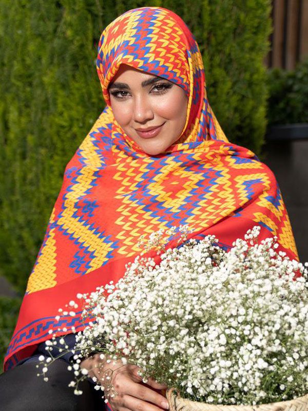 روسری نخ گلیم - 