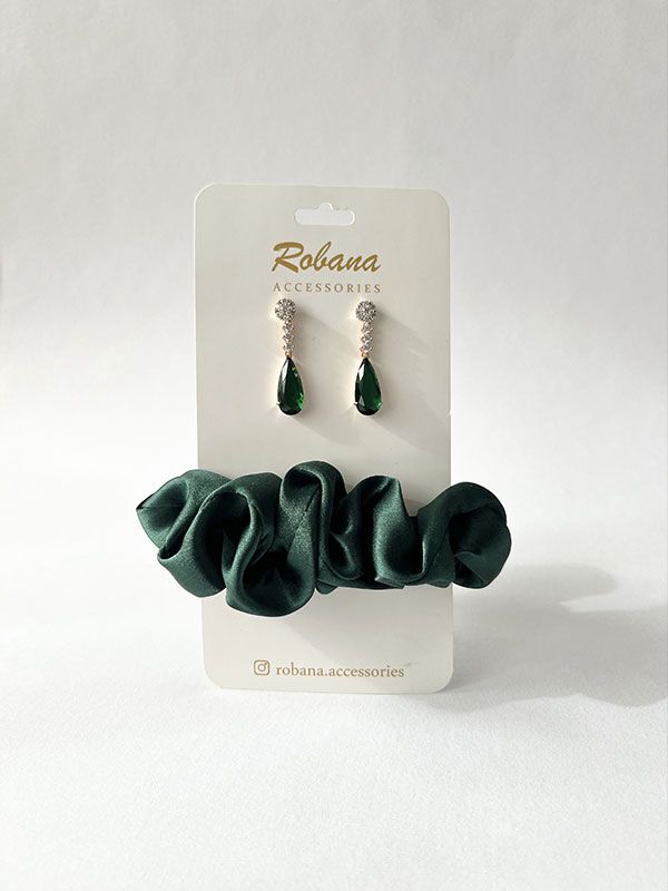 ست گوشواره و اسکرانچی 4040831 - 