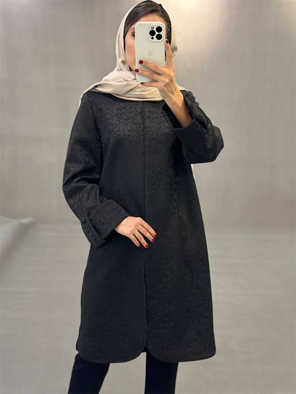 مانتو ژاكارد قفس - 