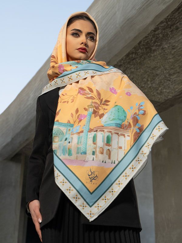 روسری ابریشم مسجد شاهچراغ شیراز