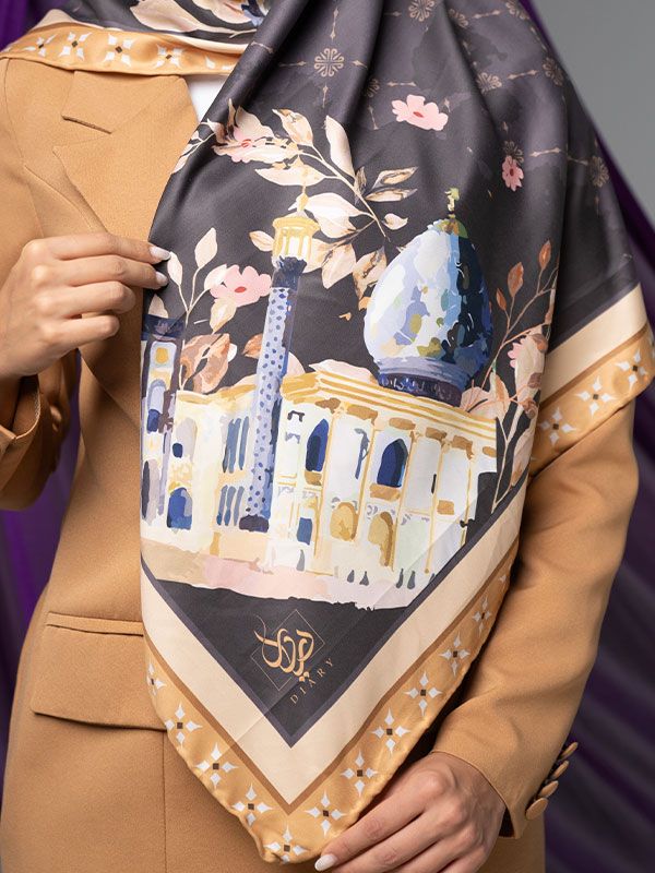 روسری ابریشم مسجد شاهچراغ شیراز