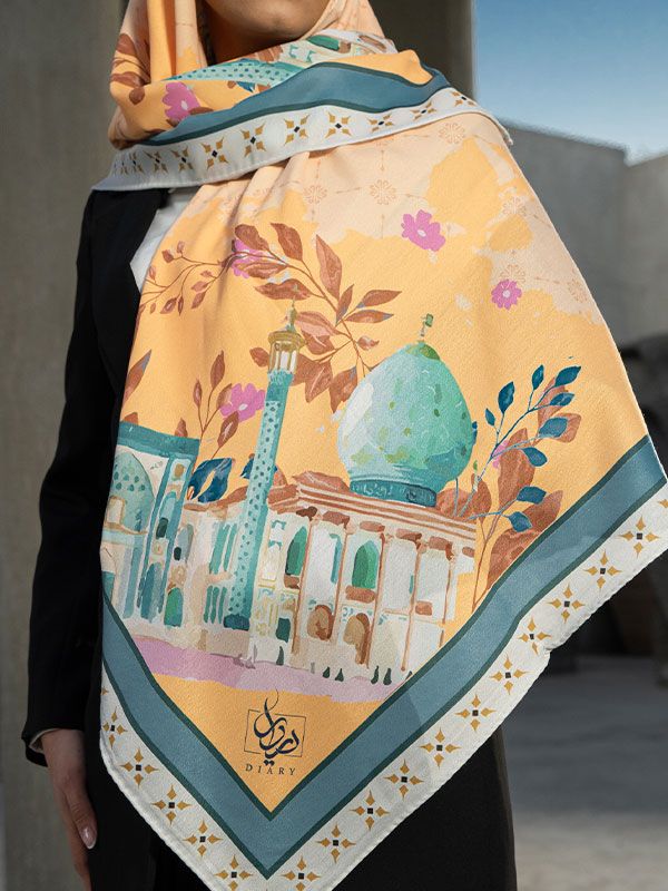 روسری ابریشم مسجد شاهچراغ شیراز