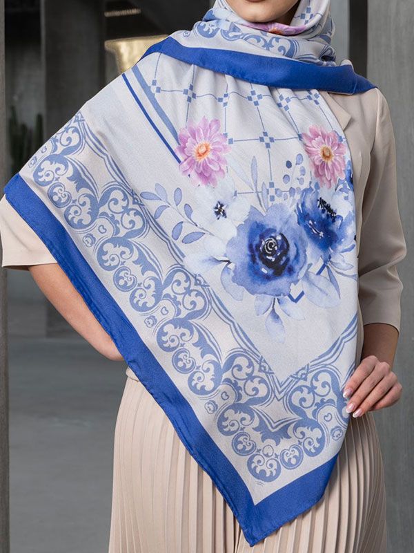 روسری‌ابریشم آذرگون