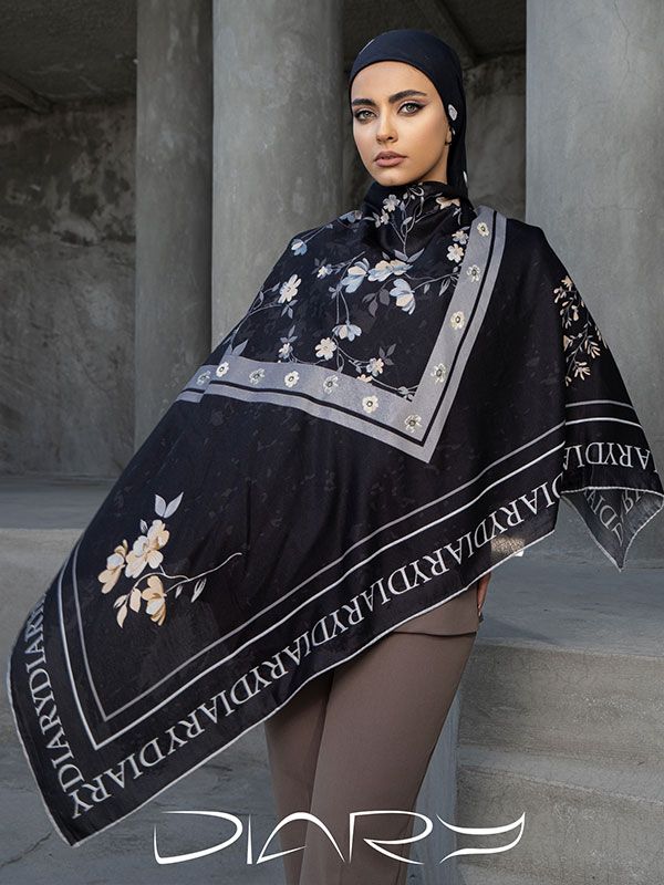روسری‌ابریشم زنبق‌زرد