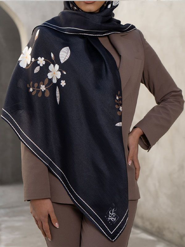 روسری‌نخ یاسمن سپید
