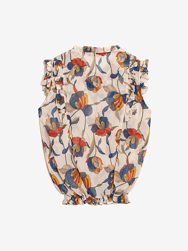 تاپ زنانه مجلسی حریر کمر کش دار هلاله