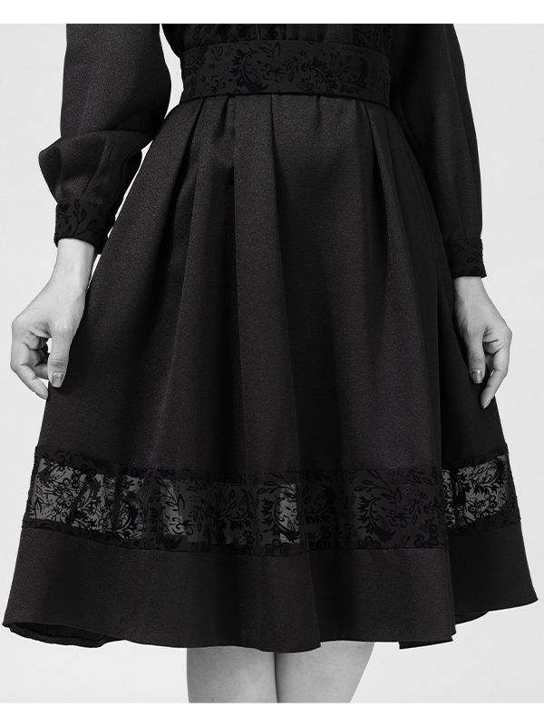 پیراهن زنانه  آستین بلند کتان لمه مغزی دوزی مخمل 80100