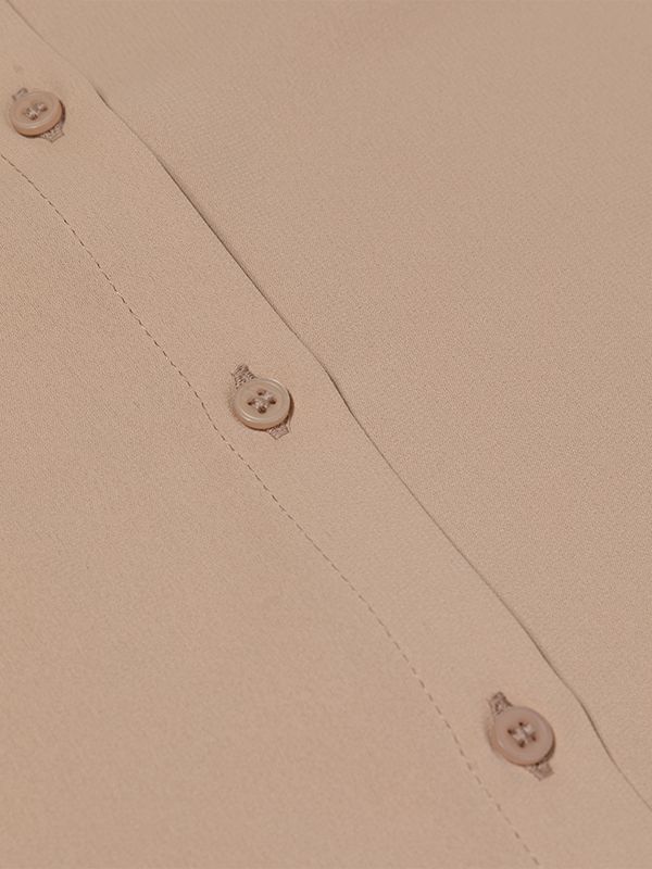 شومیز زنانه بیسیک آستین بلند یقه مردانه 30104