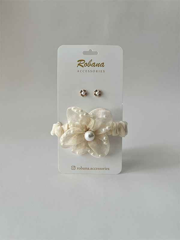 ست گوشواره و اسکرانچی 4040728