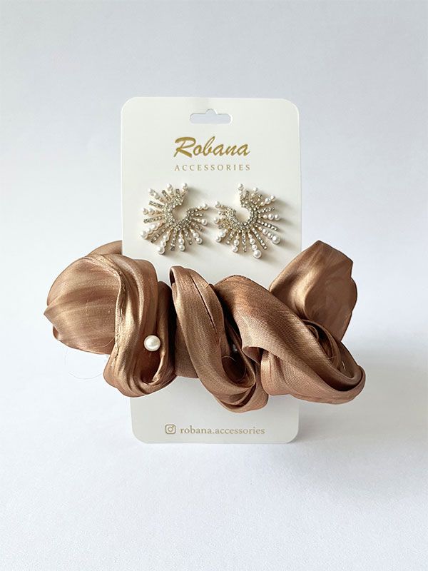 ست گوشواره و اسکرانچی 4040729