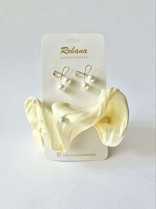 ست گوشواره و اسکرانچی 4040729