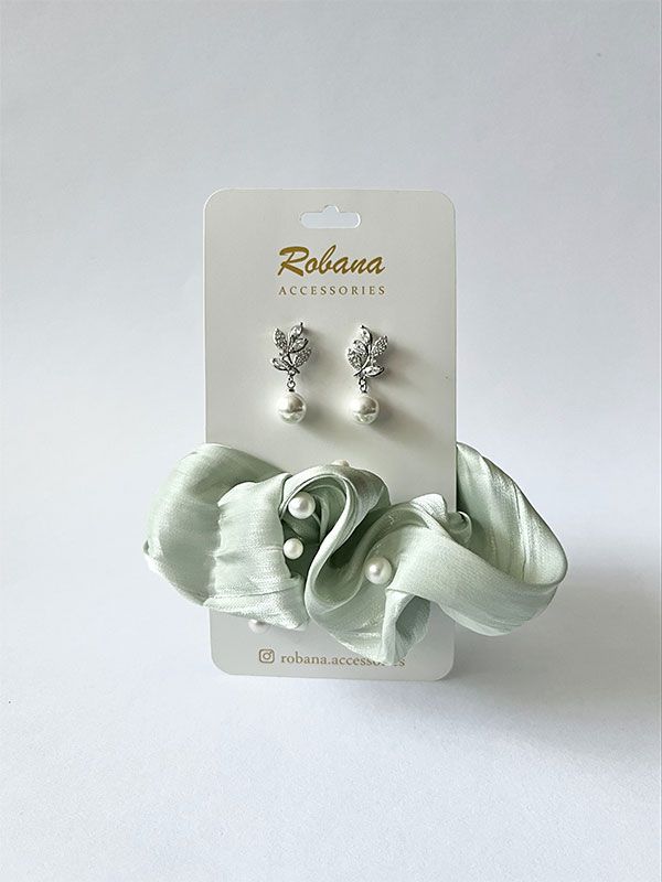 ست گوشواره و اسکرانچی 4040730