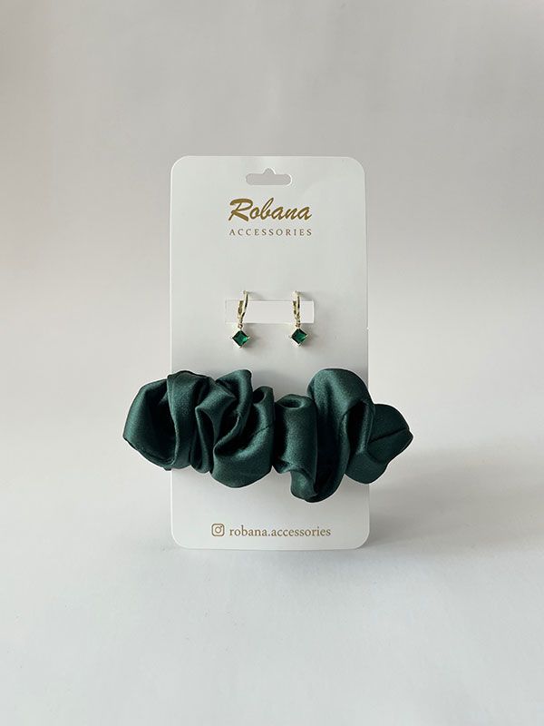 ست گوشواره و اسکرانچی 4040733