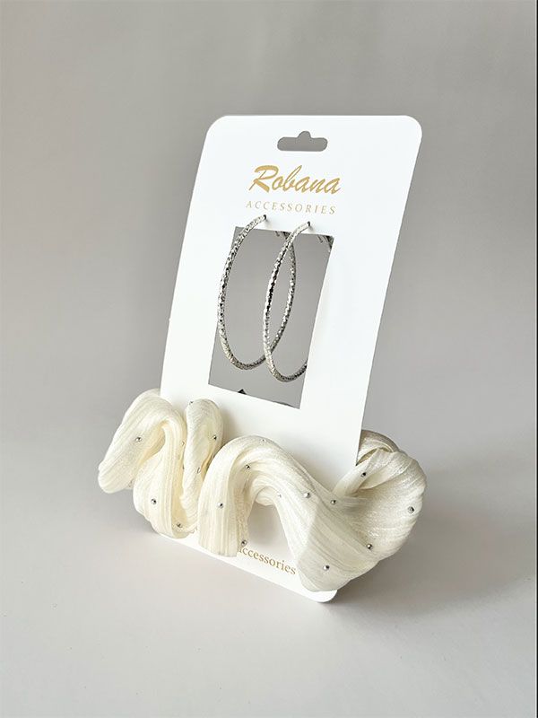 ست گوشواره و اسکرانچی 4040734