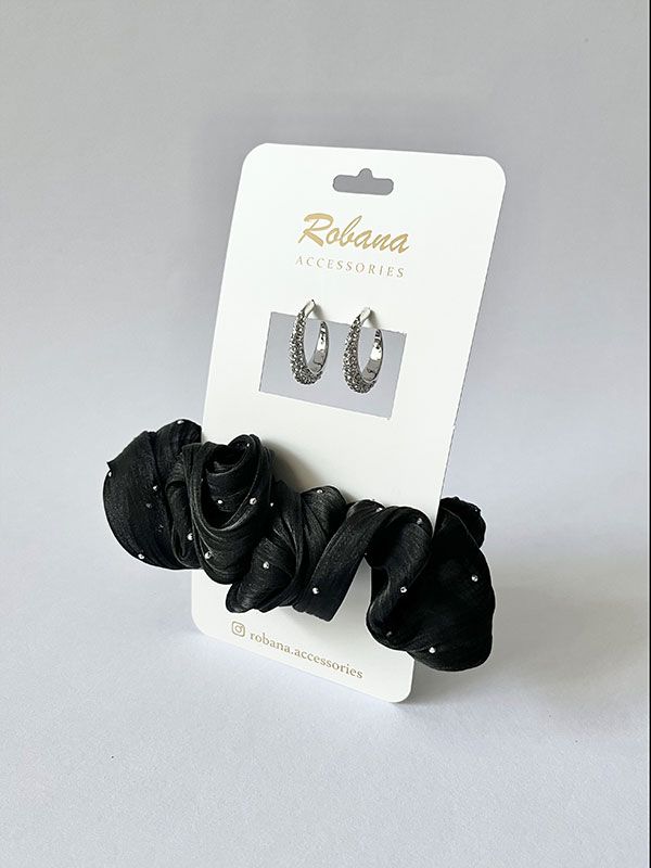 ست گوشواره و اسکرانچی 4040734