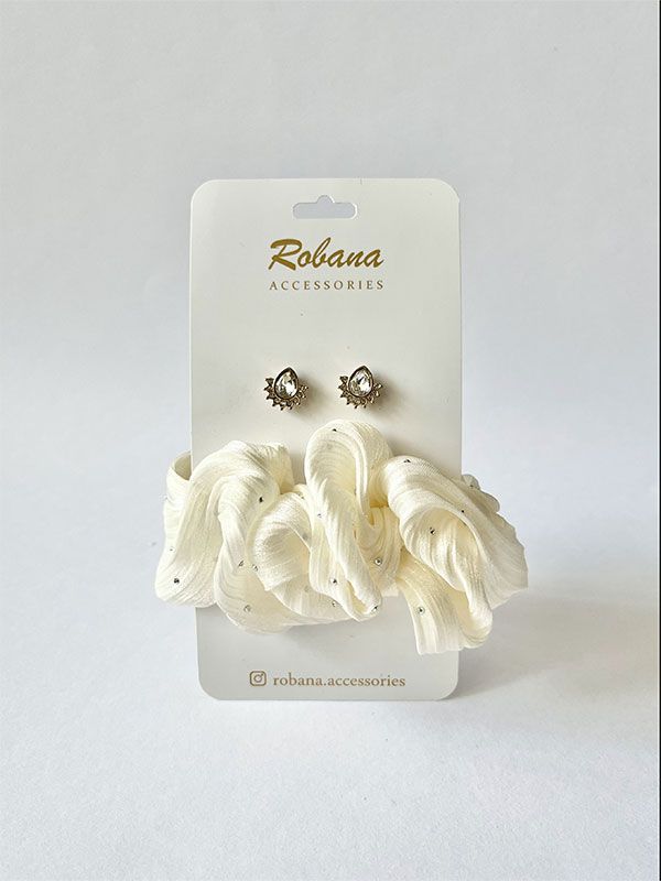 ست گوشواره و اسکرانچی 4040736