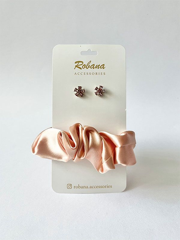 ست گوشواره و اسکرانچی 4040737