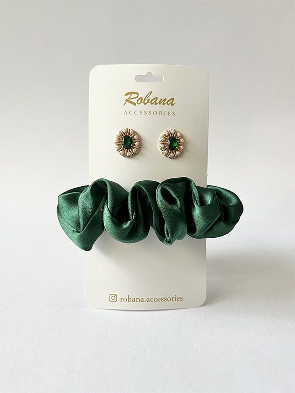 ست گوشواره و اسکرانچی 4040738