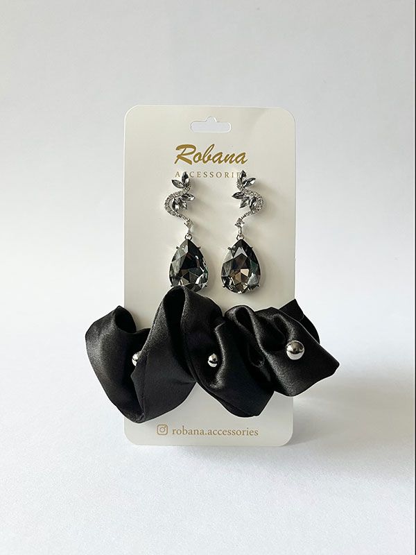 ست گوشواره و اسکرانچی 4040739