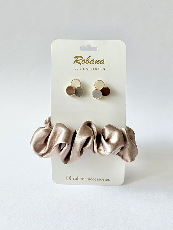 ست گوشواره و اسکرانچی 4040744