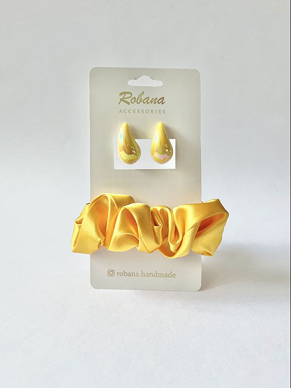 ست گوشواره و اسکرانچی 4040747