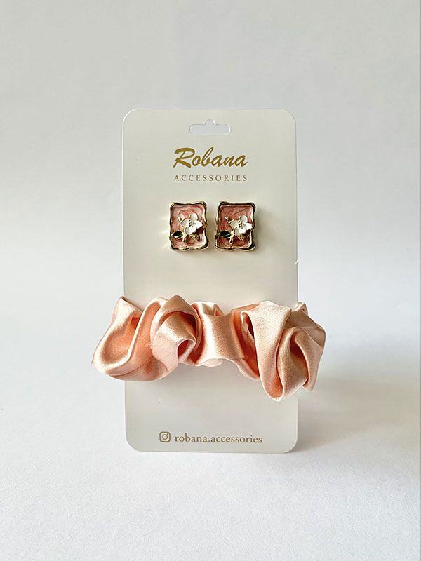 ست گوشواره و اسکرانچی 4040749