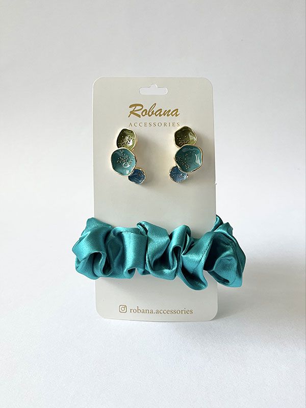 ست گوشواره و اسکرانچی 4040750