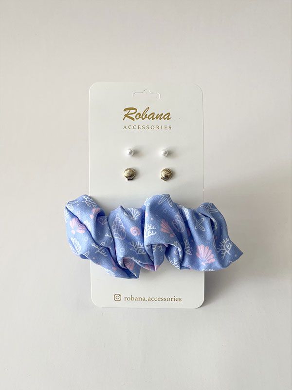 ست گوشواره و اسکرانچی 4040753