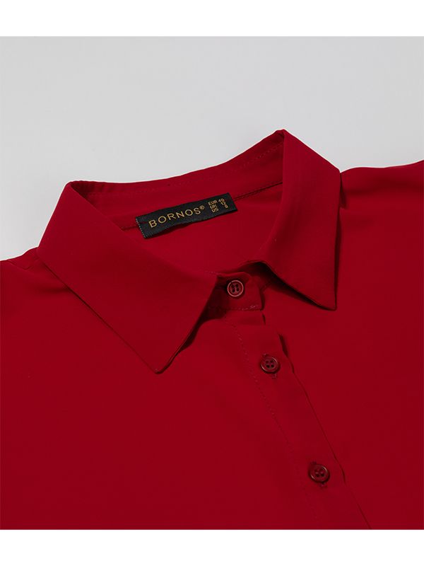 تاپ زنانه مجلسی کرپ یقه گرد 60101