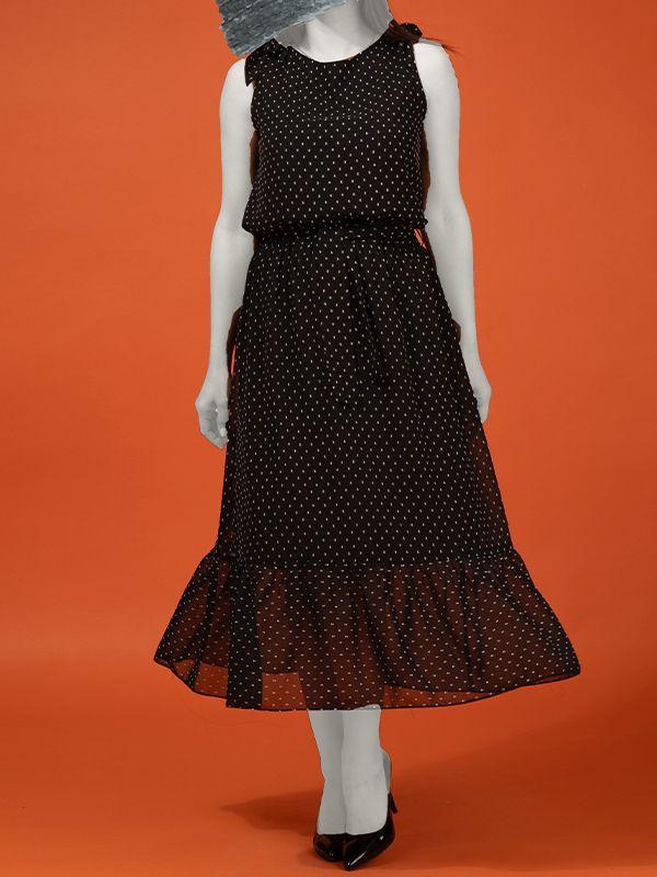 دامن زنانه کمر کش کمربند دار حریر چین دار 20100