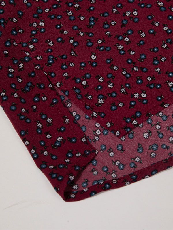 تونیک زنانه سایز بزرگ کرپ طرحدار آستین بلند 50103