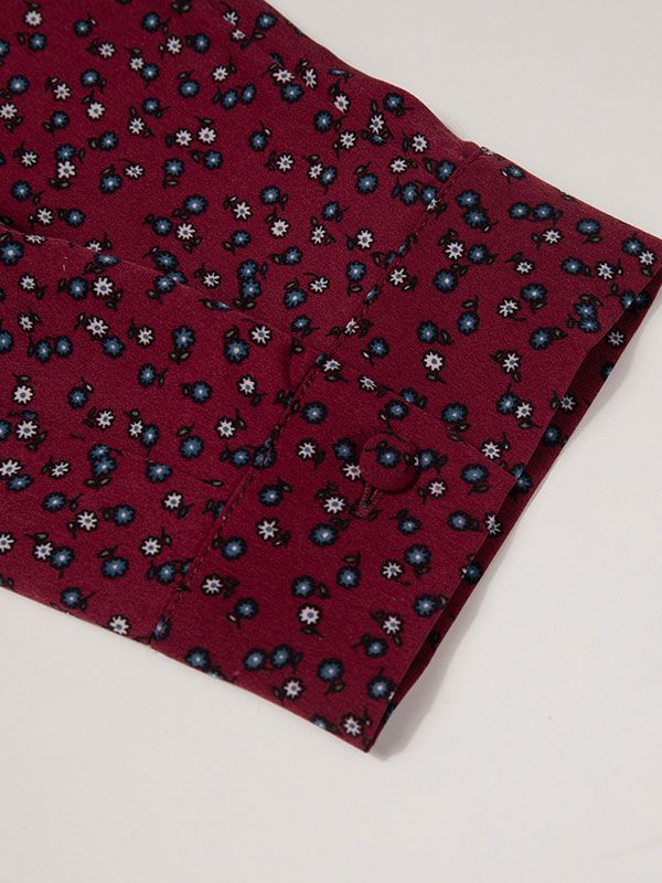 تونیک زنانه سایز بزرگ کرپ طرحدار آستین بلند 50103