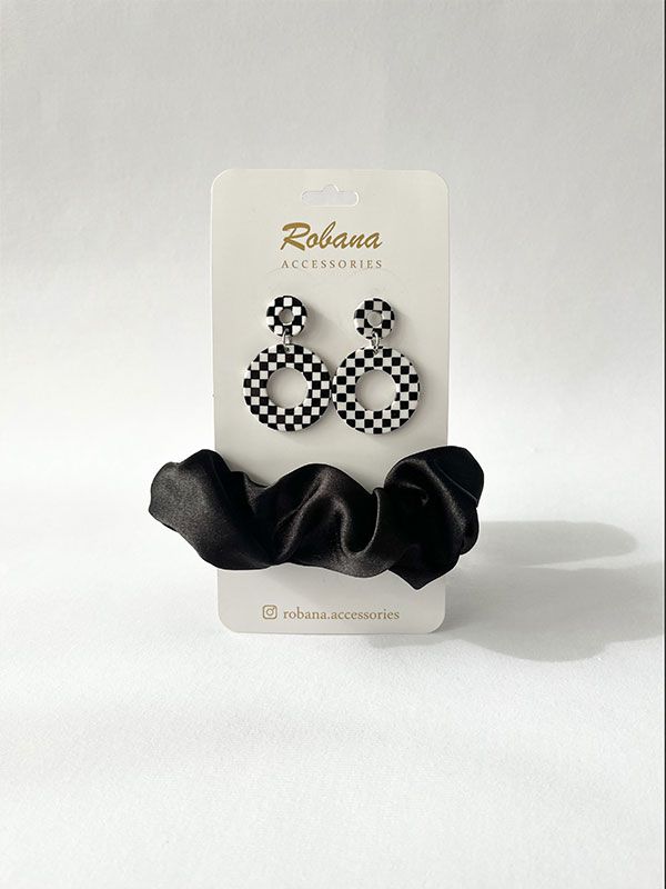 ست گوشواره و اسکرانچی 4040840