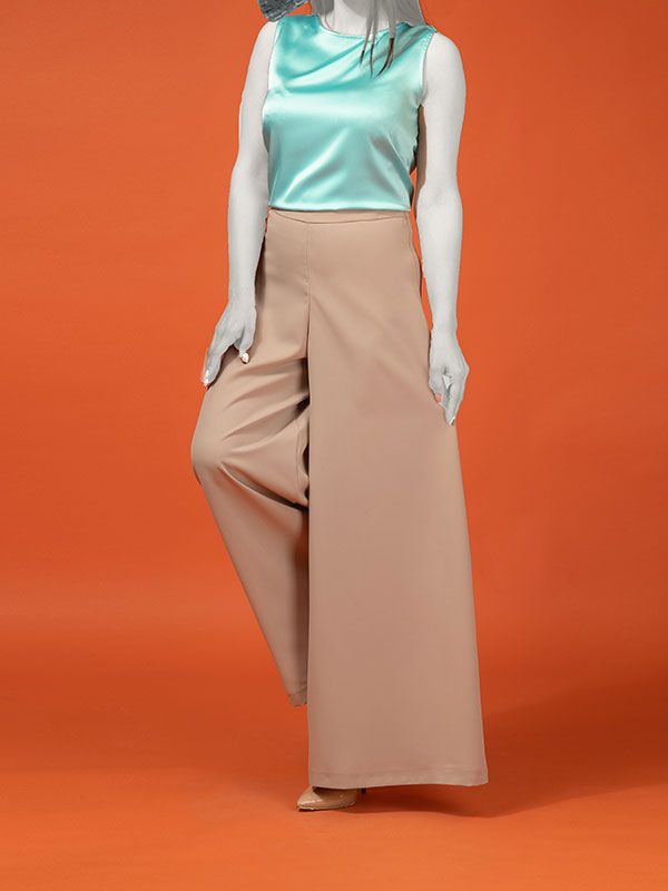 دامن شلواری زنانه مجلسی فاق بلند کرپ 10102