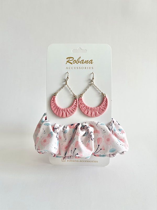 ست گوشواره و اسکرانچی 4040905