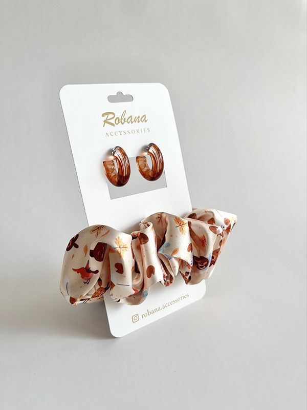 ست گوشواره و اسکرانچی 4040908