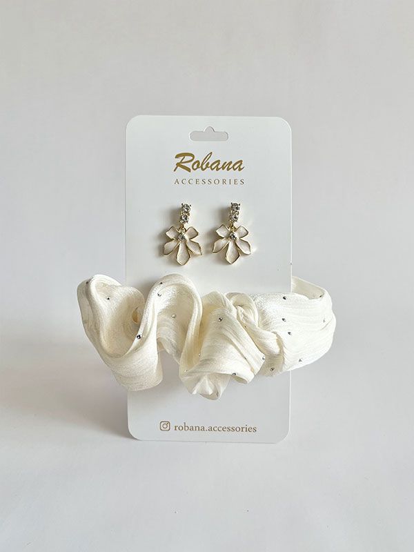 ست گوشواره و اسکرانچی 4040914