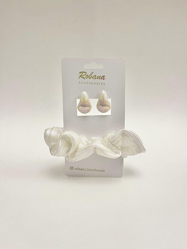 ست گوشواره و اسکرانچی 4040916