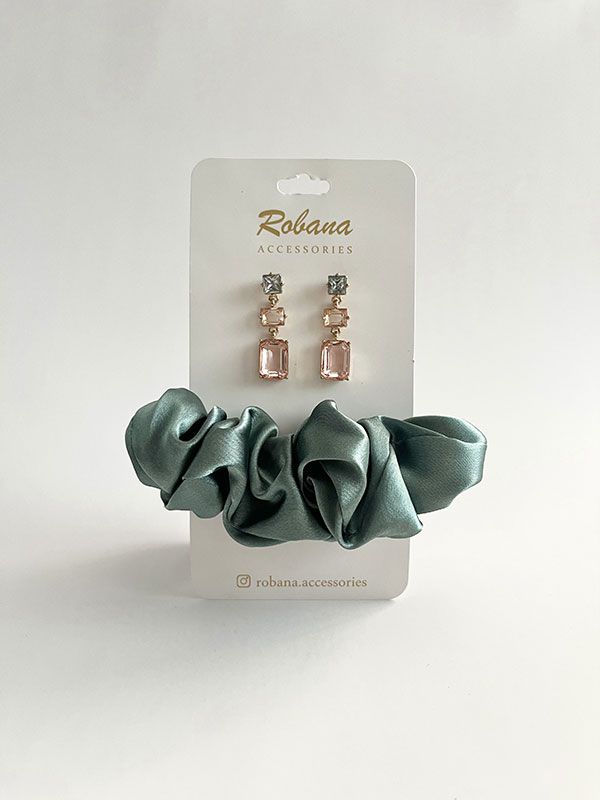 ست گوشواره و اسکرانچی 4040923