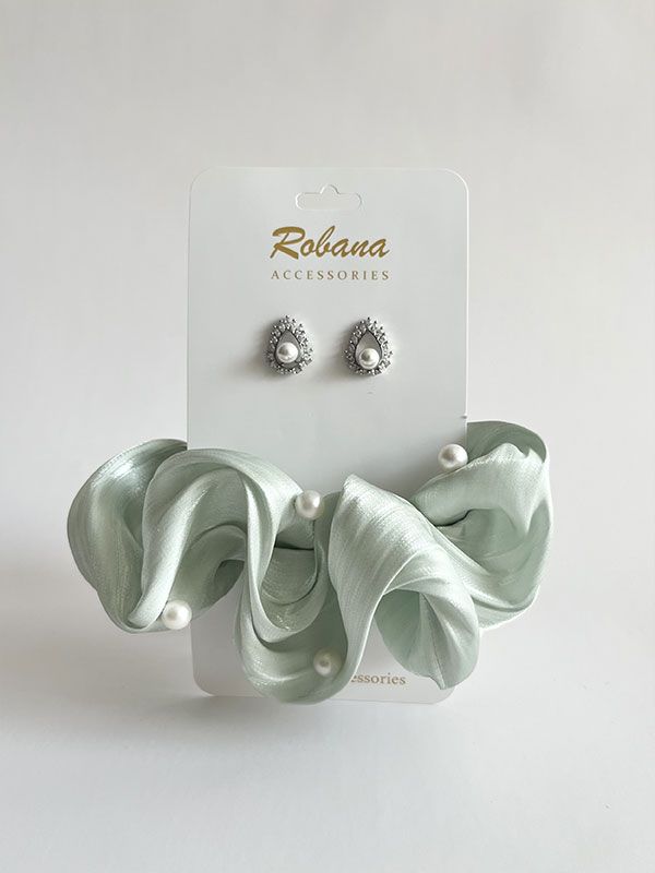 ست گوشواره و اسکرانچی 4040924