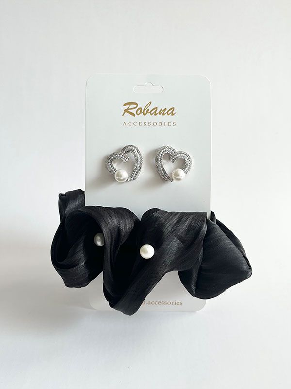 ست گوشواره و اسکرانچی 4040926