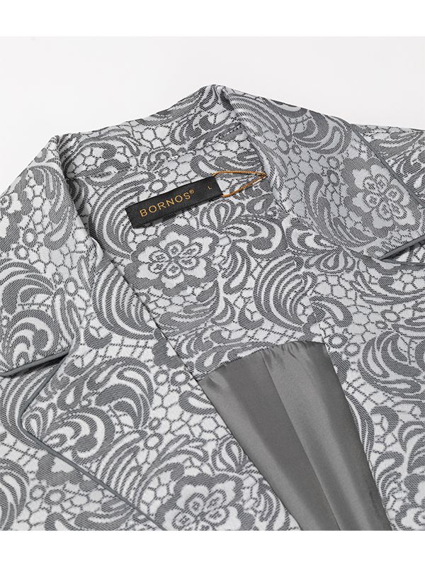 وست بلند زنانه ژاکارد مجلسی جیب نما یقه انگلیسی 70104