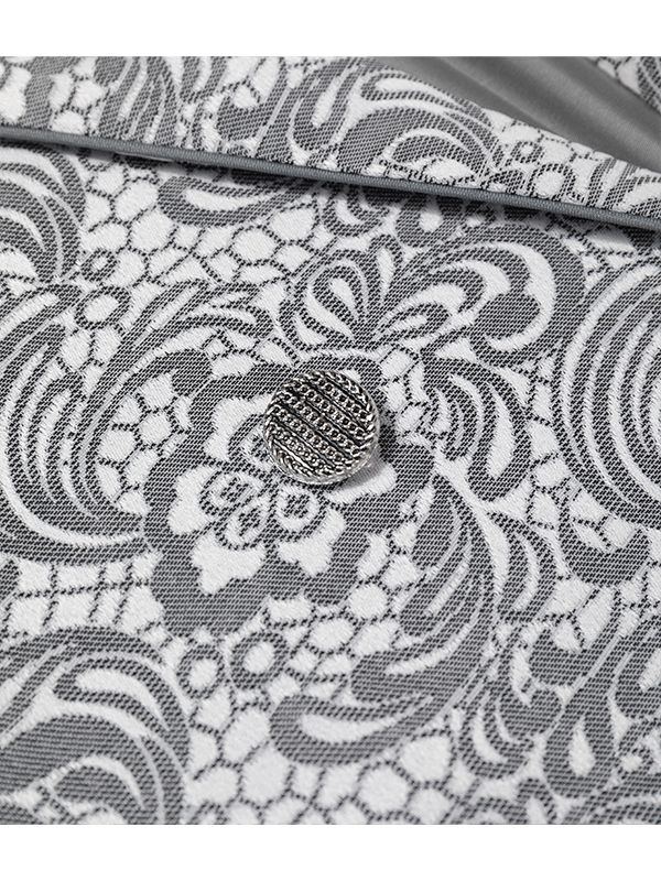 وست بلند زنانه ژاکارد مجلسی جیب نما یقه انگلیسی 70104