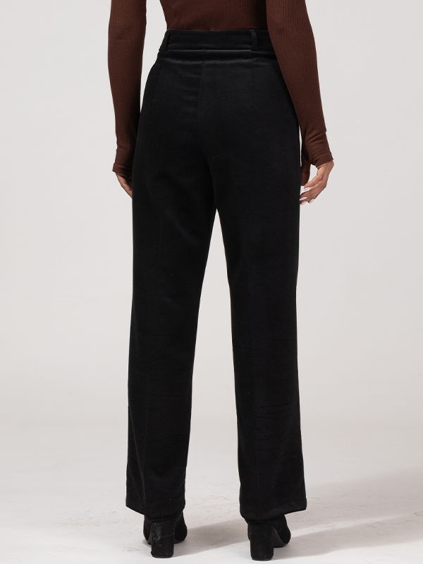 شلوار زنانه مخمل پاییزی راسته قد بلند 10109