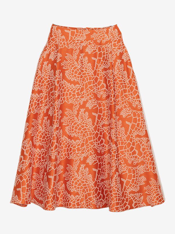 دامن زنانه فون پیلی دار ژاکارد مجلسی 20105