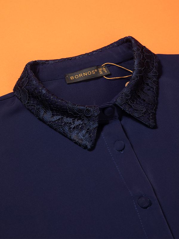 شومیز  آستین گیپور مجلسی زنانه مریم