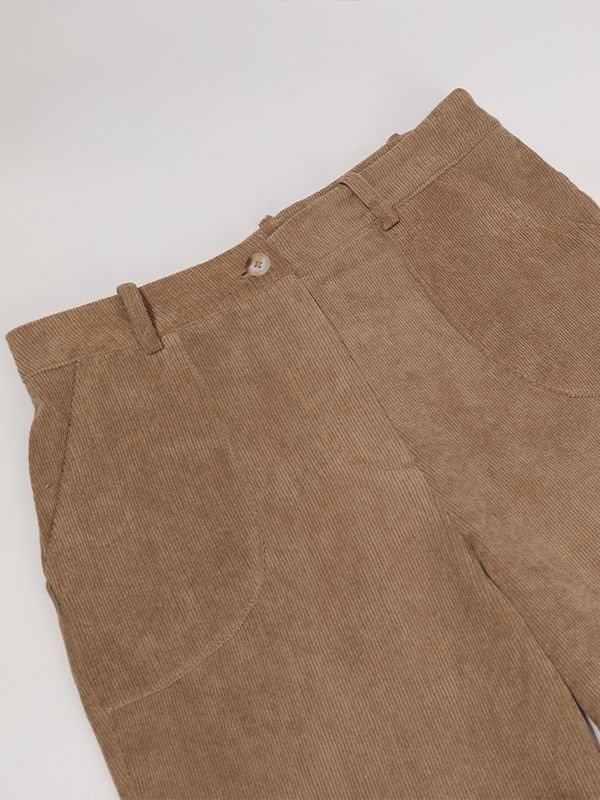 شلوار زنانه مخمل راسته جیب دار 10112