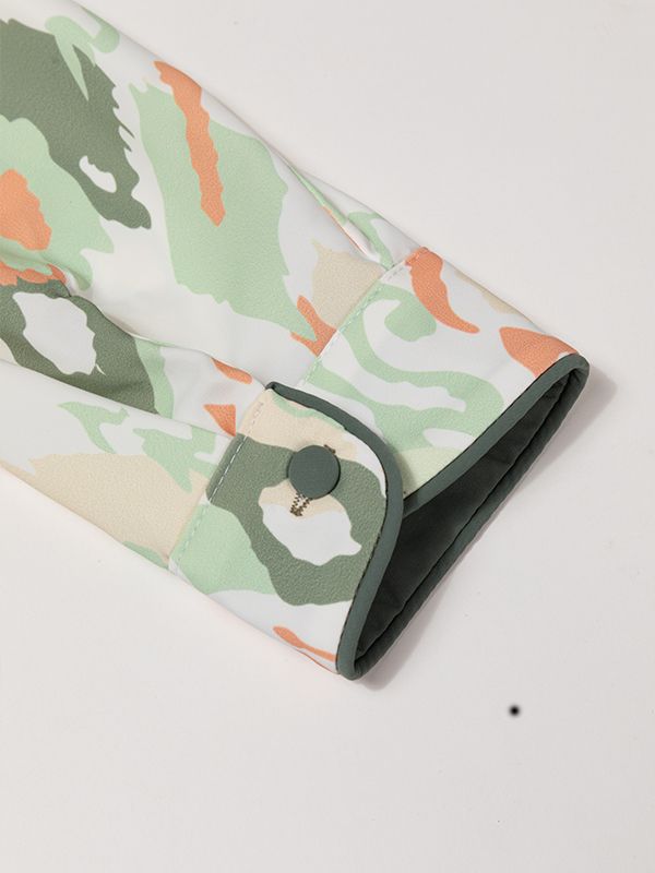 شومیز زنانه  طرح دار کرپ الیزه یقه مردانه 30102