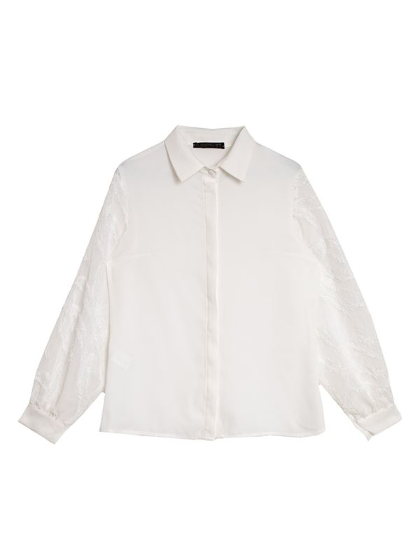 شومیز زنانه کرپ حریر مجلسی 30110