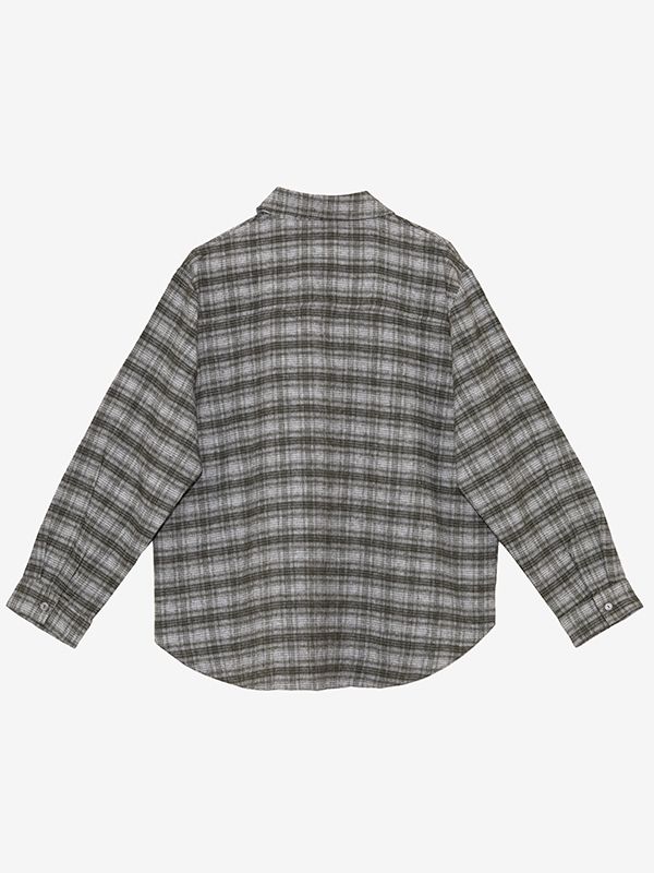 تونیک زنانه پشمی چهارخونه یقه مردانه 50113